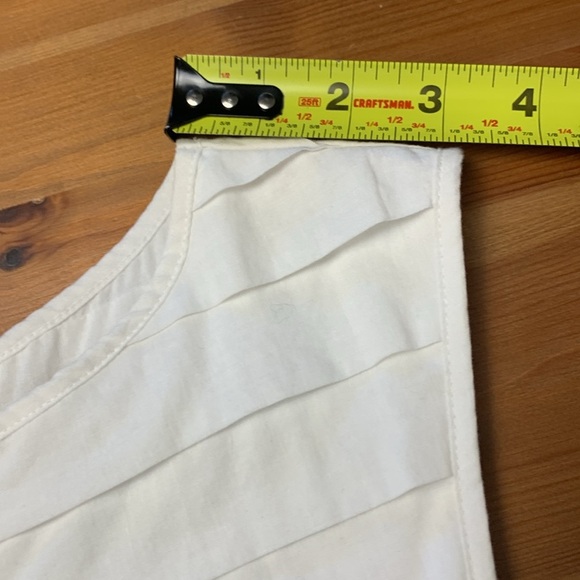 Theory Off White Tunic Style Sleeveless Summer Top - Picture 5 of 12